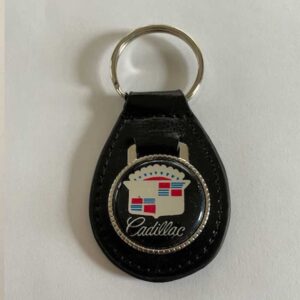 Details about   Cadillac SEDAN DEVILLE #4207 Black Leather Gold Key Ring 1979 1980 1981 1982 